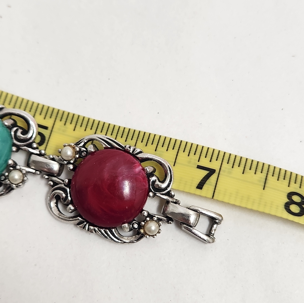 Vintage Retro CHUNKY silver Bracelet 😍 - Picture 3 of 7